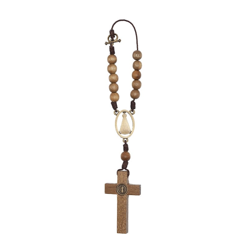 Intercession Car Rearview Mirror Rosary (Aparecida) - Image 2